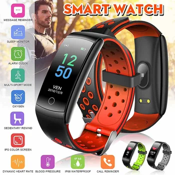 

0.96in Touch Screen IP68 Waterproof Smart Watch Multiple Languages Sports Modes Find Phone Fitness Bracelet