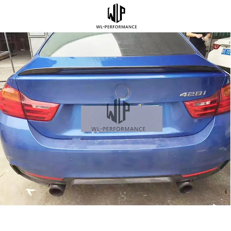 

F33 4 Series P Style Rear wings High Quality Carbon Fiber Auto Car Rear Spoiler For BMW F33 428i 435i Convertible car body Kit