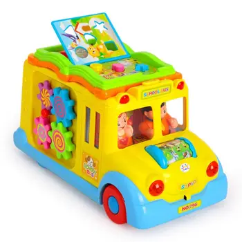 

Children electric bus animal call children early education toy gift NEW