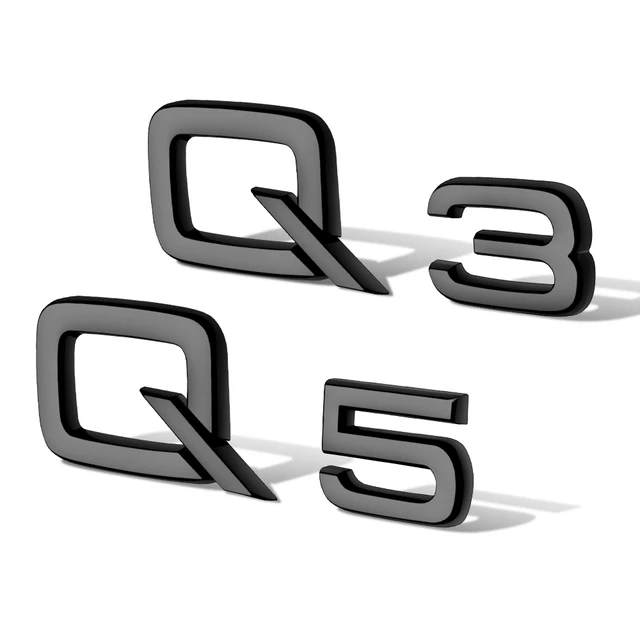 Q3 Q5 Logo Letters Rear Sticker For Audi Q3 Q5 Car Style Audi