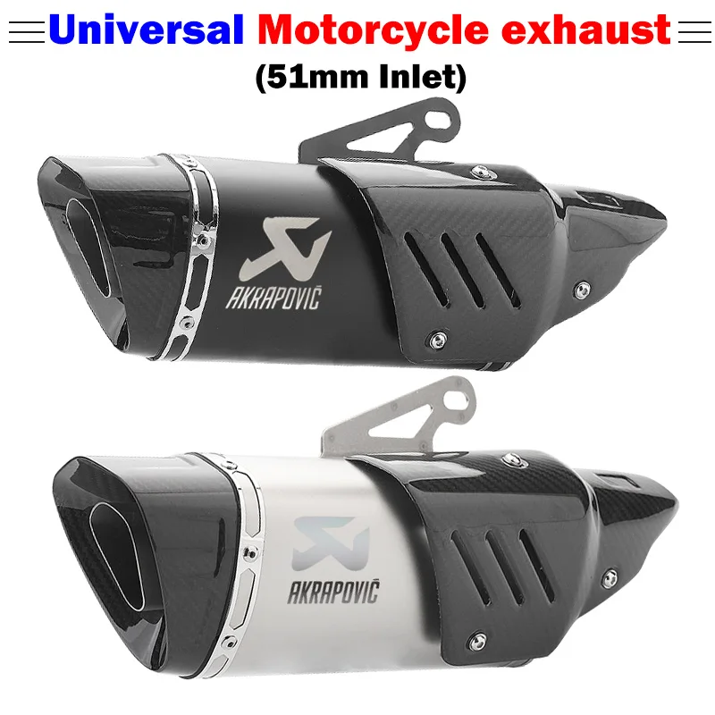 Motorcycle exhaust muffler Akrapovic exhaust DB killer laser escape for Yamaha R15 KTM duke 200 390 vespa cafe racer motocross