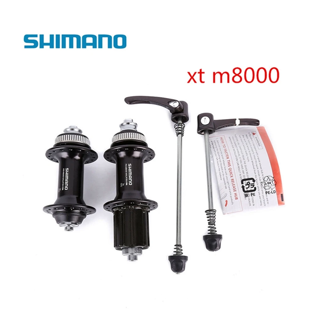 Shimano XT M8000 M775 передний задний велосипед MTB Центральный замок концентратор с быстроразъемным шампуром 32H черный 8s 9s 10s 11s - Color: m8000