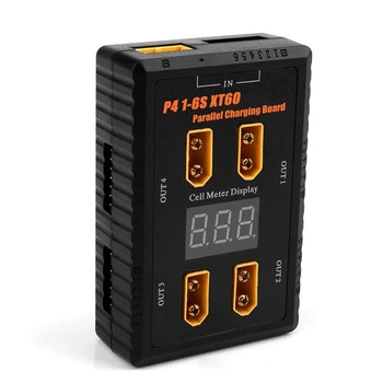 

JABS P4 1-6S Safe Parallel Board XT60 Plug Parallel Charging Board for Imax B6 B6AC B8 VS ISDT PC-4860 for RC Drone