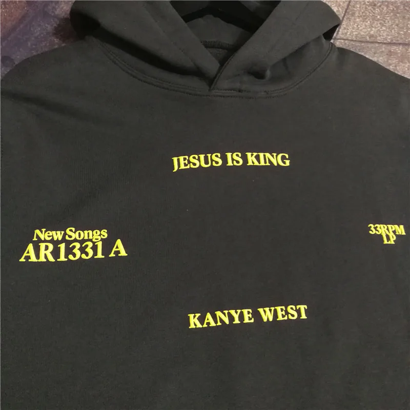 Осень Зима Kanye West Толстовка для мужчин и женщин с 3D цифровой печатью Kanye West Jesus is King LA вечерние пуловеры толстовки