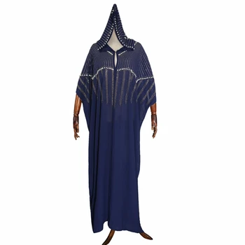 

New Style Classic Beading African Dresses For Women Africa Clothing Muslim Long Dress Fashion African Maxi Dress For Lady