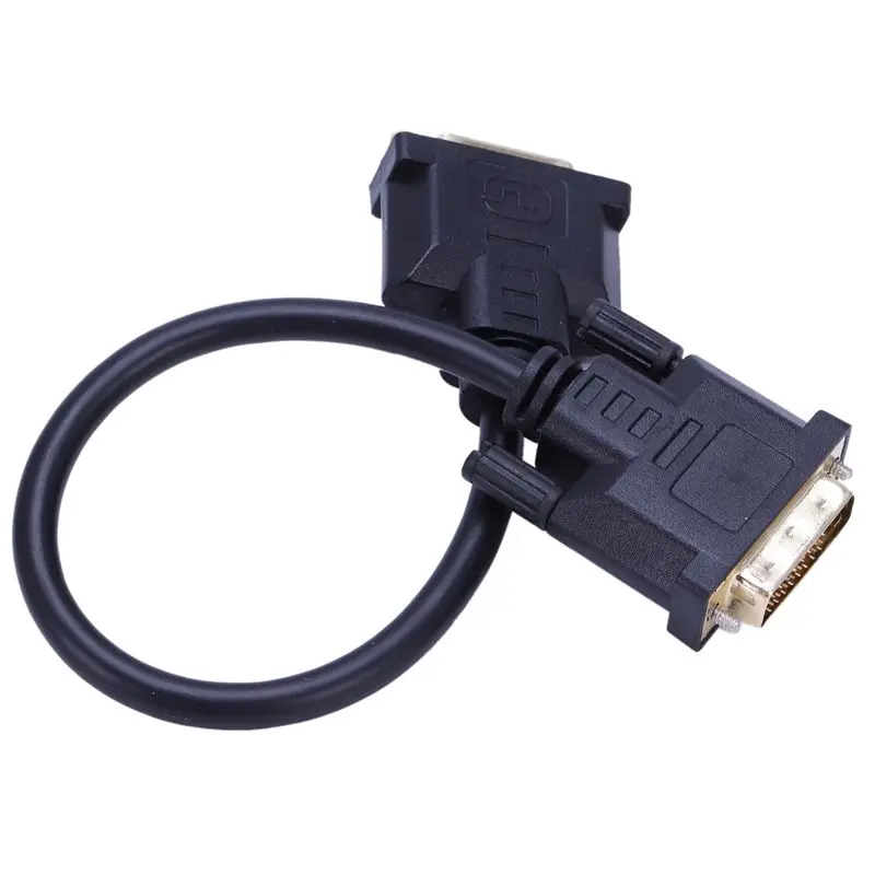 DVI-D Dual Link Мужской цифровой 24+ 1 к DVI 24+ 1 Женский Видео удлинитель 30 см для монитора проектора