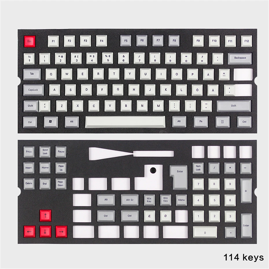 Скандинавские персонажи Dsa Keycaps Dye Sub русская клавиатура PBT пробел Cherry Mx Gh60 Iso пользовательская Механическая игровая клавиатура logitech