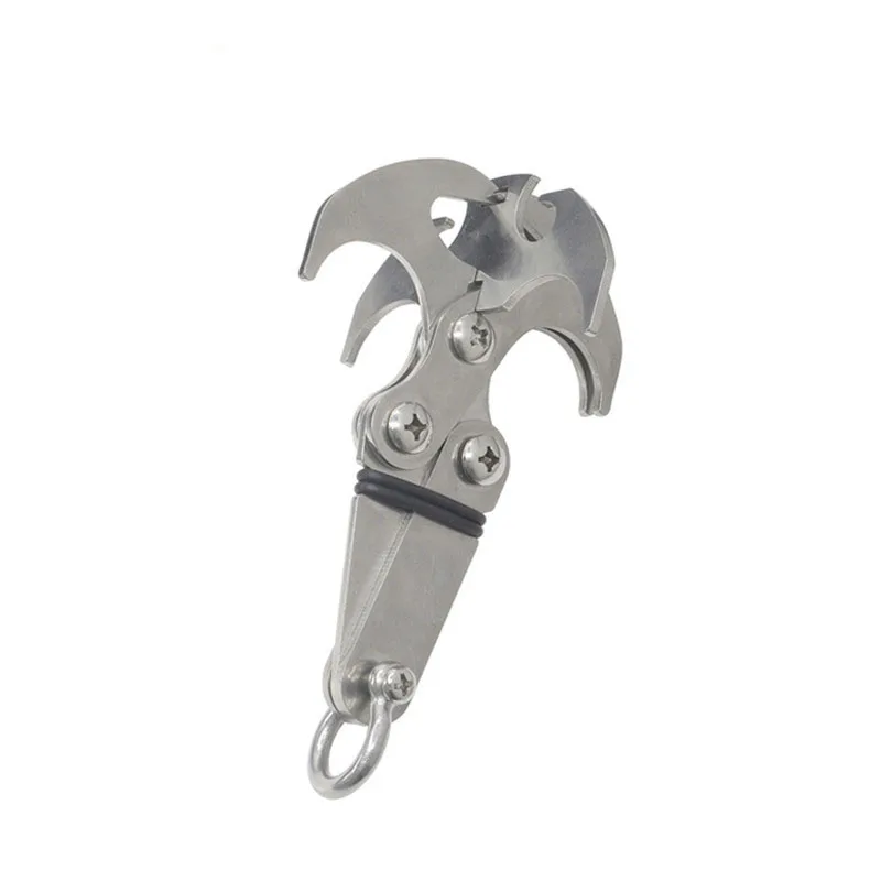 Climbing Claw Grappling Hook Folding Grappling Hook Outdoor Climbing Adventure Claw Stainless Steel Gravity Climb Tool