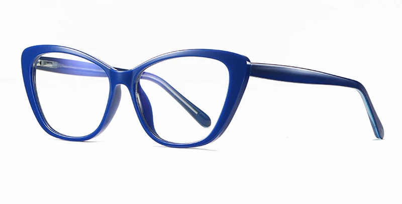 blue with clear Peekaboo синий светильник tr90 оправа для очков женские прозрачные линзы защита компьютера оптические очки женские ацетатные прозрачные - Цвет оправы: blue with clear