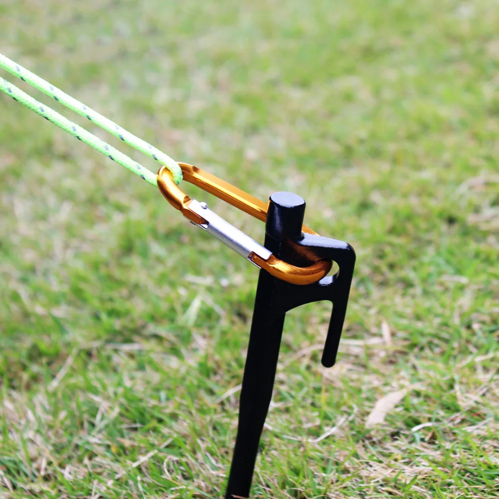 

4Pcs 20cm Strengthen Iron Outdoor Tourism Camping Trip Tent Peg Ground Tent Nail Fixing Tent Mat Stake Nails
