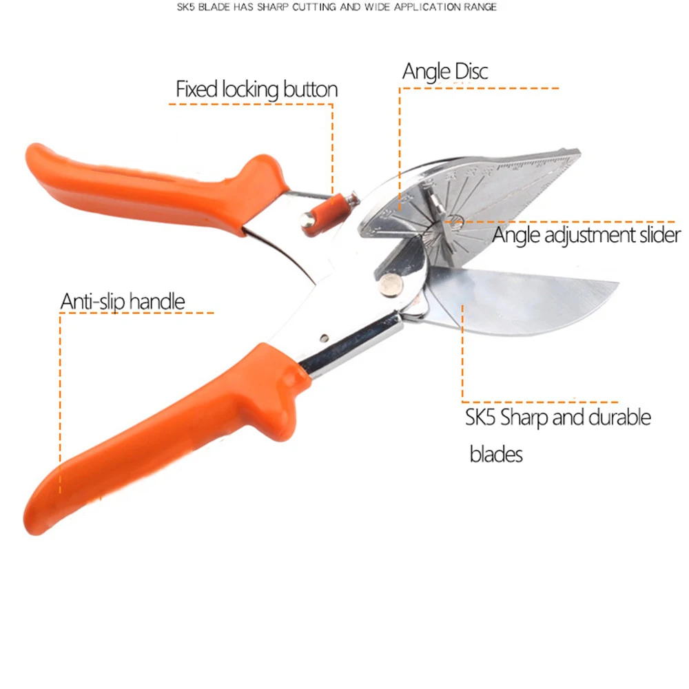 45-180 градусов мульти угол Mitre сайдинг провод воздуховод резак ПВХ PE пластиковые трубы шланг ножничный отрезок домашний декор сантехника инструмент