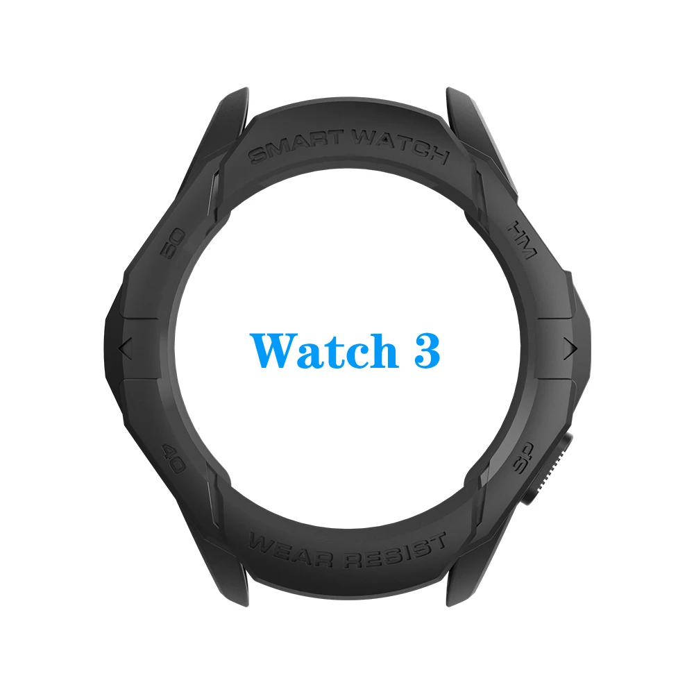 TPU Soft Frame Full Edge Protector Case Shell For Huawei Watch 3/3 Pro Smartwatch 3pro Sport Watch Band Protective Bumper Cover 