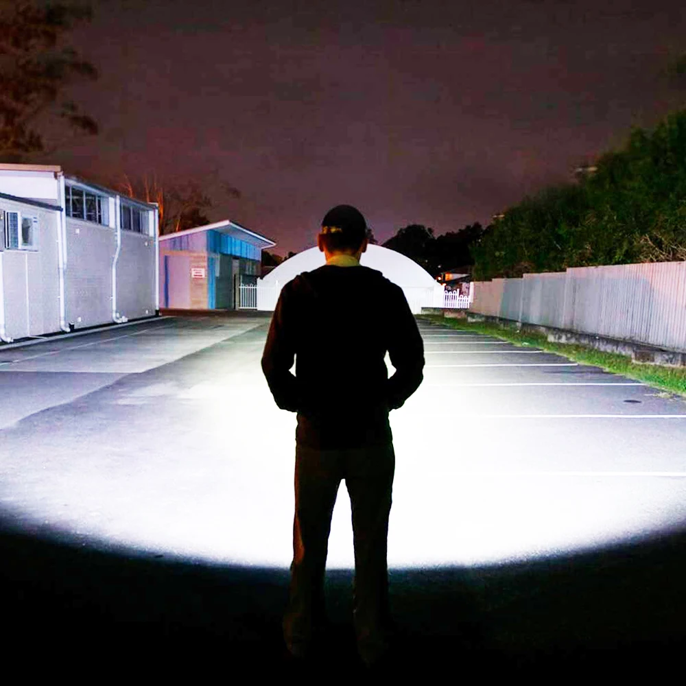 Супер яркий светодиодный налобный фонарь T6 с 3 режимами поворота батареями