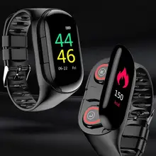 M1 новейший AI Смарт-часы с Bluetooth наушником монитор сердечного ритма умный Браслет долгое время ожидания спортивные часы для мужчин