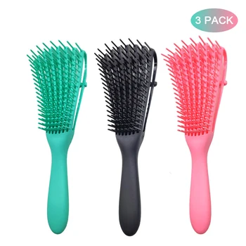 

Comb Easy Clean Durable Knots Hairdressing Health Care Styling Tool Detangling Brush Salon Portable For Curly Hair Scalp Massage