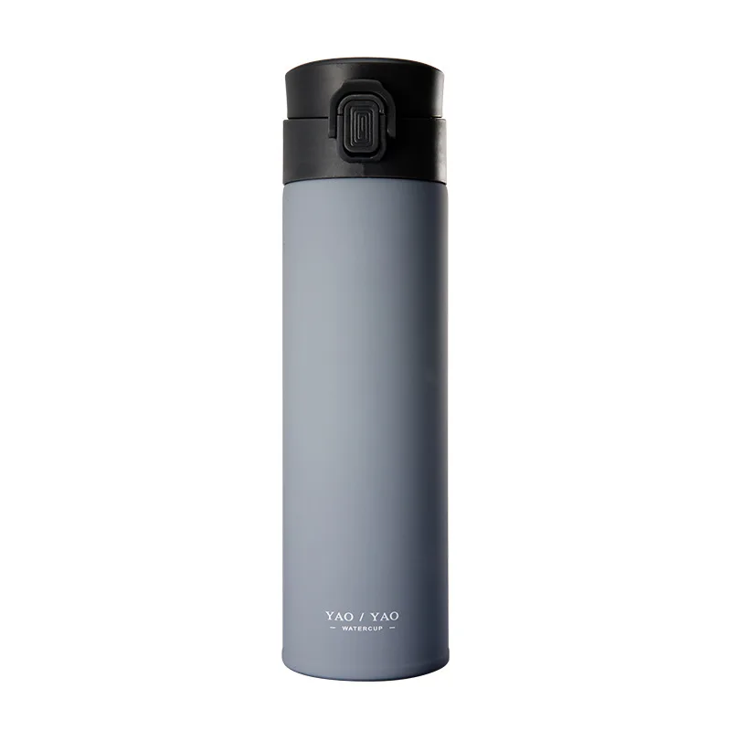 ZOOOBE 350 мл дизайн Двойные стенки нержавеющая сталь 304 Термосы Термос Чашка кофе чай молоко кружка для путешествий Термокружка - Цвет: Gery