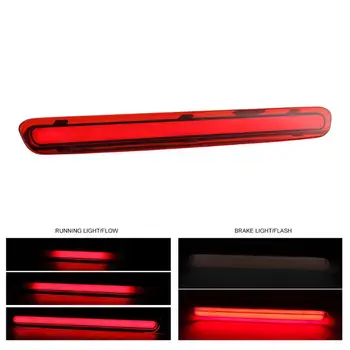 

LED 3rd Brake Light Stop Lamp Classic Colors and Simple Durable Design with DRL for Toyota Hilux Revo 18-20 Red Shell