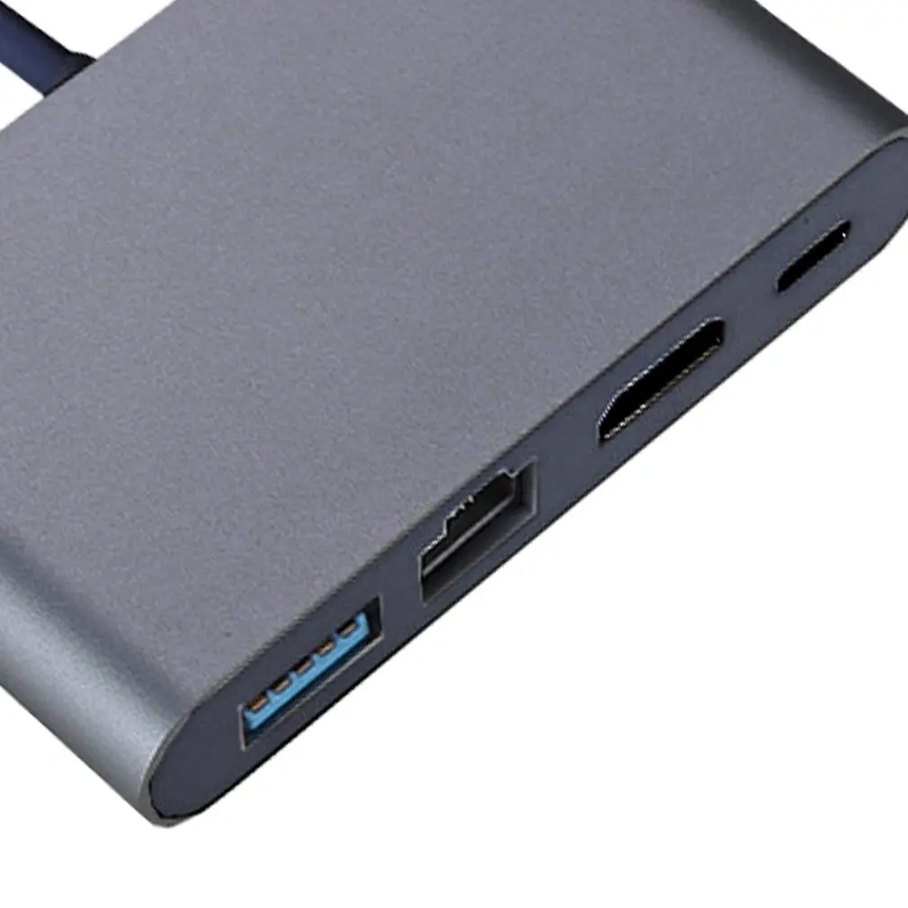 4 в 1 USB-C концентратор адаптер USB 3,1 тип-c концентратор к HDMI 4K RJ45 Gigabit Ethernet USB 3,0 HDMI USB-C высокоскоростной адаптер передачи