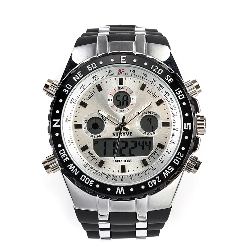 

Montre Homme STRYVE Multifunction Sports Watches Army Military Alarm Led Display Male Clock Luxury Brand Digital Quartz Watch