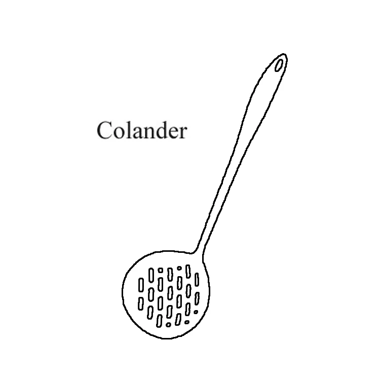 Colander 1 шт. точечная титановая золотая нержавеющая сталь кухонная посуда кухонная ложка-лопатка кухонная посуда кухонные инструменты лопатка и ковш кухонные принадлежности - Цвет: Colander
