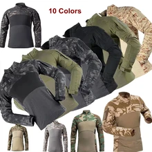 Уличная Военная армейская G3 боевая рубашка летние CS дышащие камуфляжные футболки для мужчин езда стрельба походная футболка