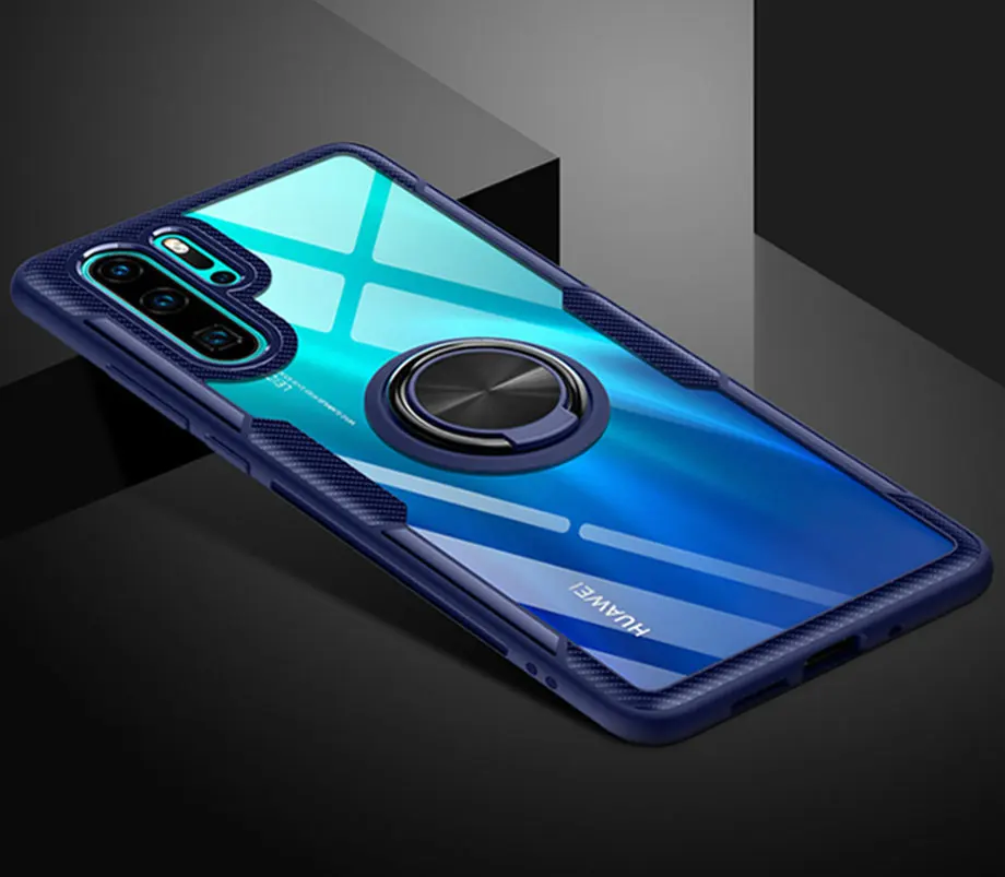 Роскошный чехол с магнитным кольцом для huawei P20 P30 Lite Pro, силиконовый чехол для телефона, чехол для huawei mate 20 Pro P30 Lite, противоударный чехол