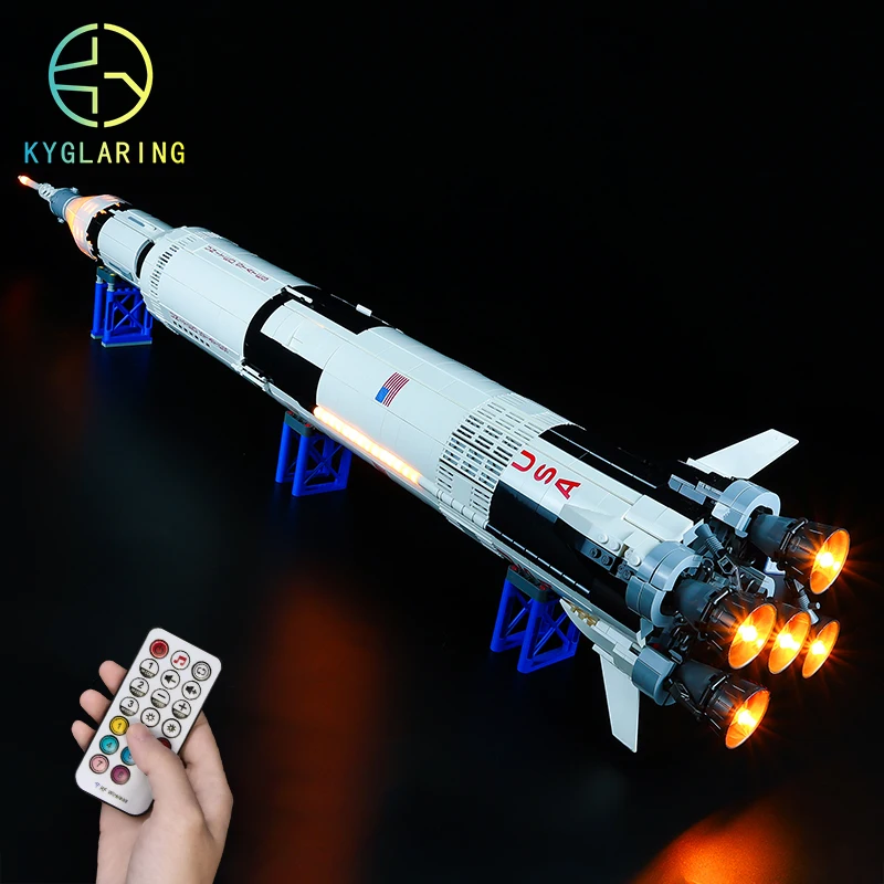 Vant til I tide Centimeter Lego Ideas Nasa Apollo Saturn V | Lego Light Kits Saturn V | Building Block  Saturn V - Blocks - Aliexpress