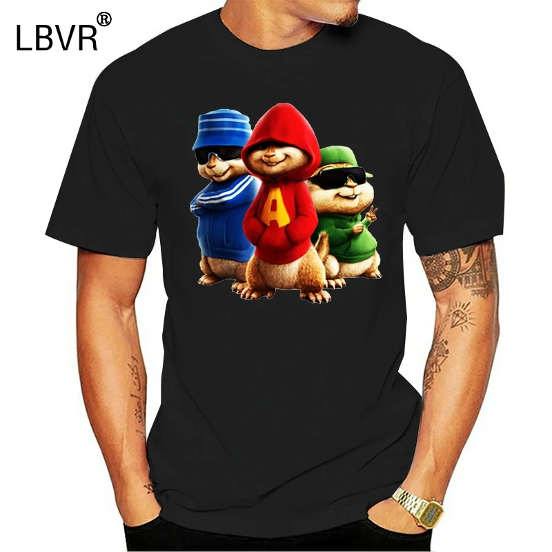 Новая мужская футболка с надписью Alvin And The Chipmunks S-2Xl на заказ | Мужская одежда