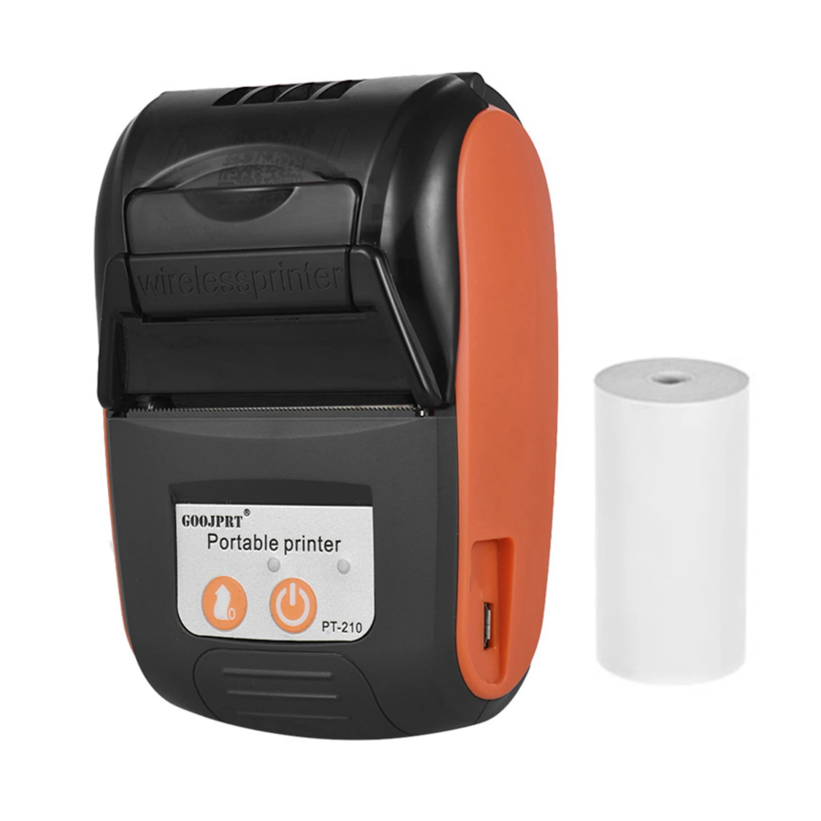 GOOJPRT PT-210 Portable Thermal Printer Handheld 58mm Receipt Printer Suitable For Retail Stores Restaurants Factories Logistics epson mini printer