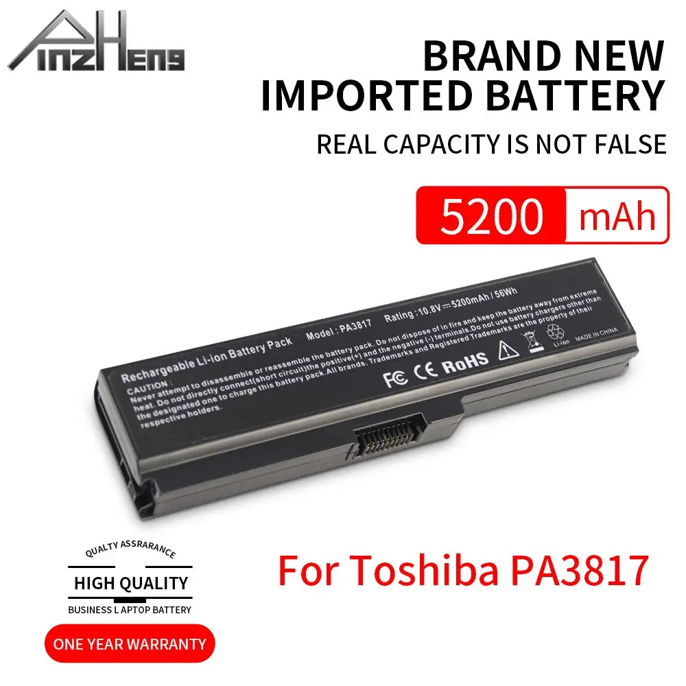 PINZHENG Аккумулятор для ноутбука Toshiba PA3817U 1BRS PA3817 PA3818U спутникового L745 L740 L655 L750 L750D L755