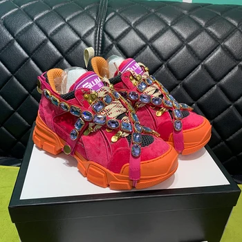 

Italian lovers shoes original logo 2020 new top luxury standard manufacturing fluorescent green air cushion sole with air hole