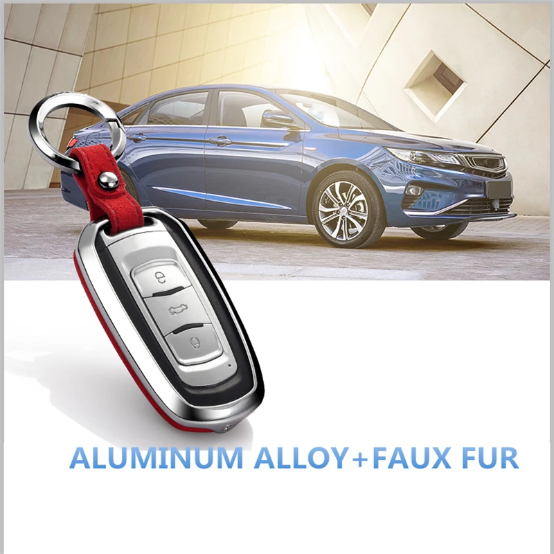Замшевый кожаный флип меховой автомобильный брелок для ключей Geely Atlas Boyue NL3 Emgrand X7 EmgrarandX7 EX7 SUV GT GC9 Borui защита автомобиля