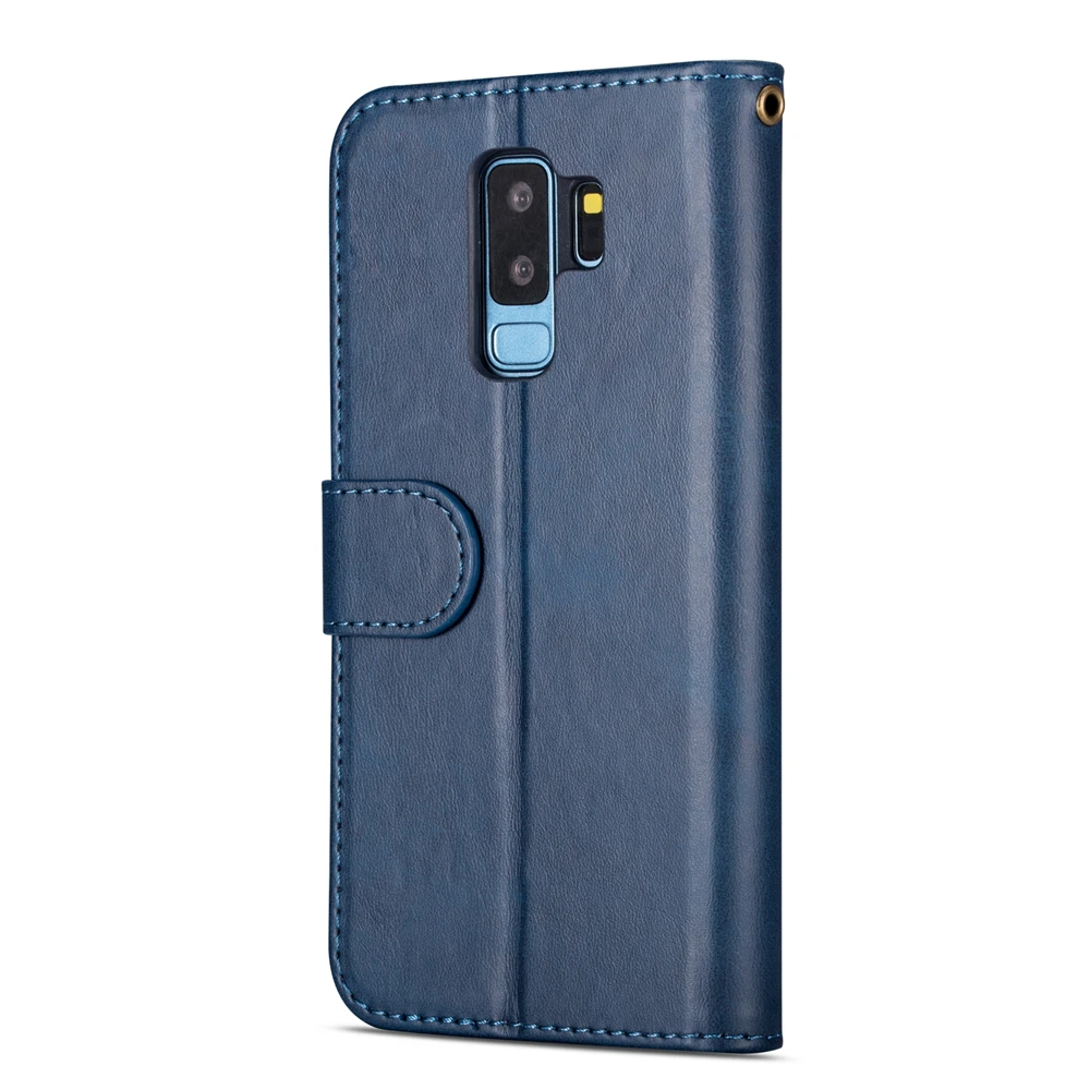 Для samsung Galaxy S10 S9 S8 Plus 5G S7 S6 Edge S10e чехол из телячьей кожи с задней застежкой складной чехол-подставка для телефона