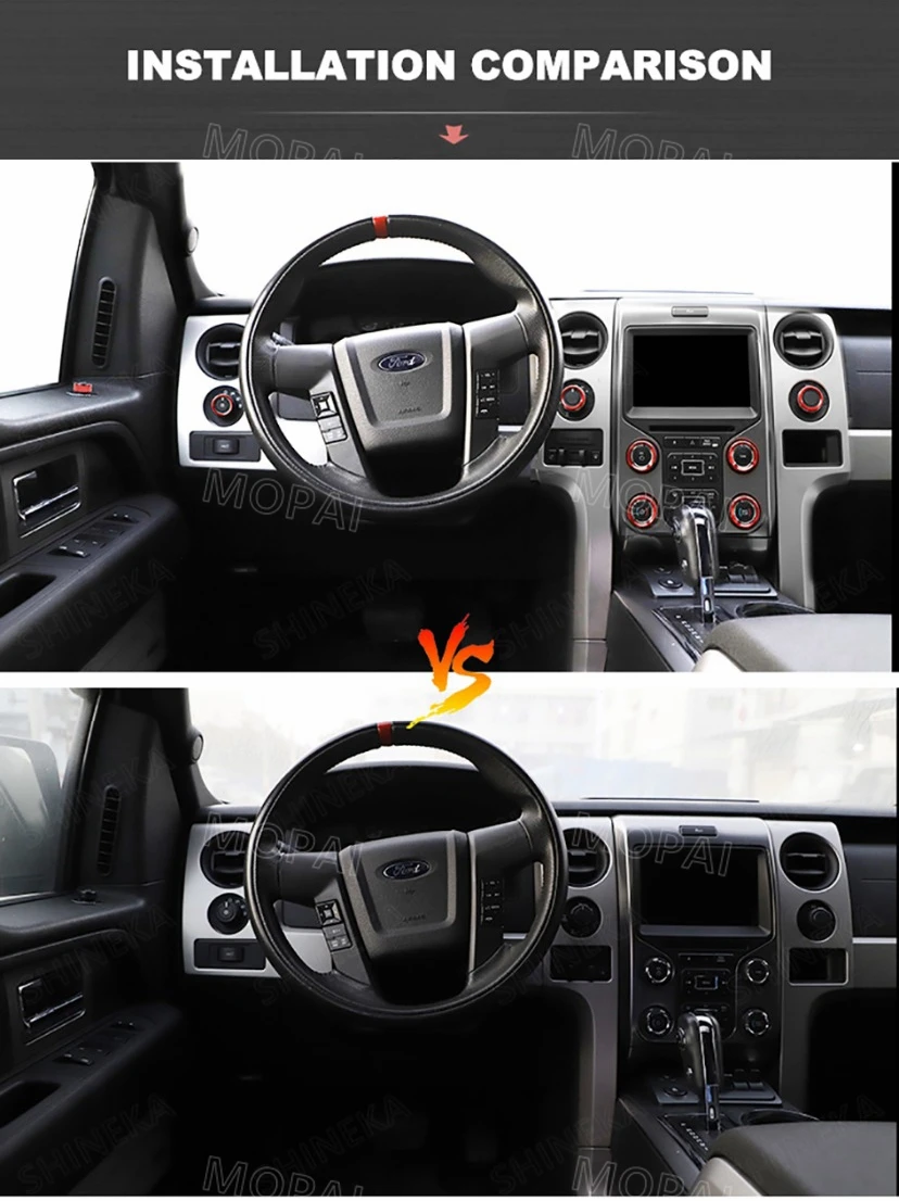 MOPAI вентиляционное отверстие декоративное для Ford F150 2009 автомобиля 4WD фары переключатель кнопка ручка украшение кольцо для Ford F150 Raptor 2009