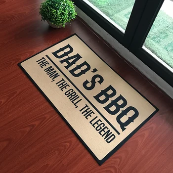 

Doormat Dad's BBQ The Man The Grill The Legend Entrance Floor Mat Funny Doormat Door Mat Decorative Indoor Outdoor Doormat