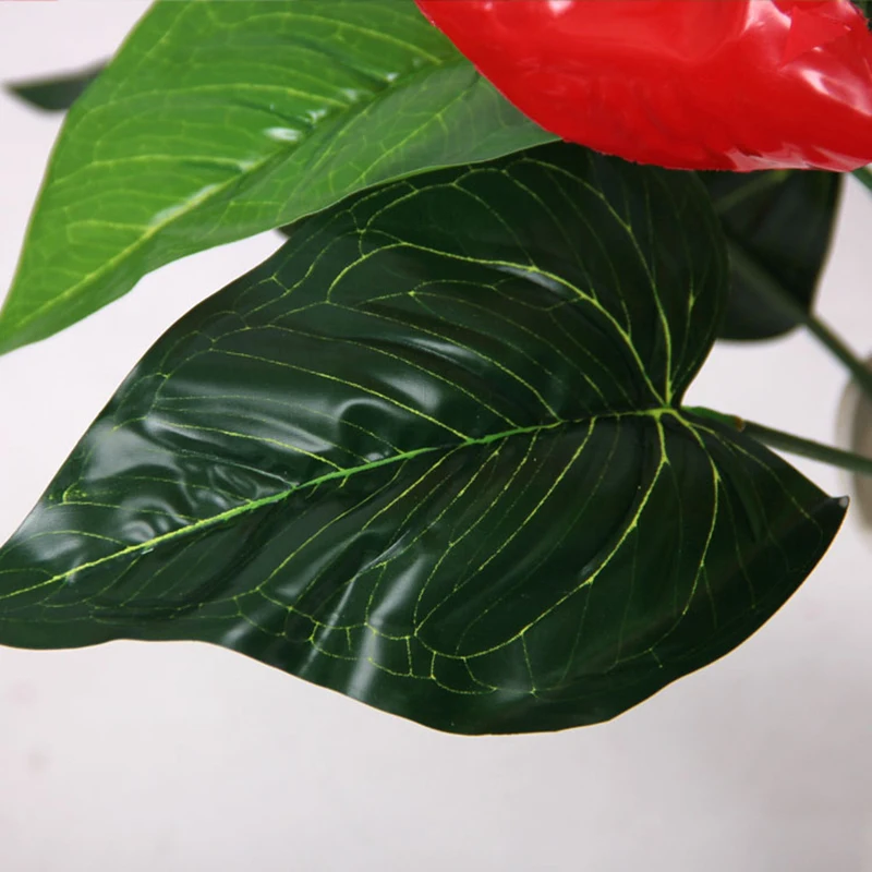 Anthurium Andraeanum цветок Декоративный букет Искусственное искусство Ремесло Свадьба