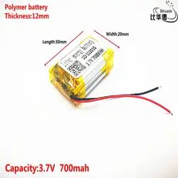 Хорошего качества 3,7 V, 700 mAH, 122030 полимерный литий-ионный/литий-ионный аккумулятор для игрушки, POWER BANK, gps, mp3, mp4