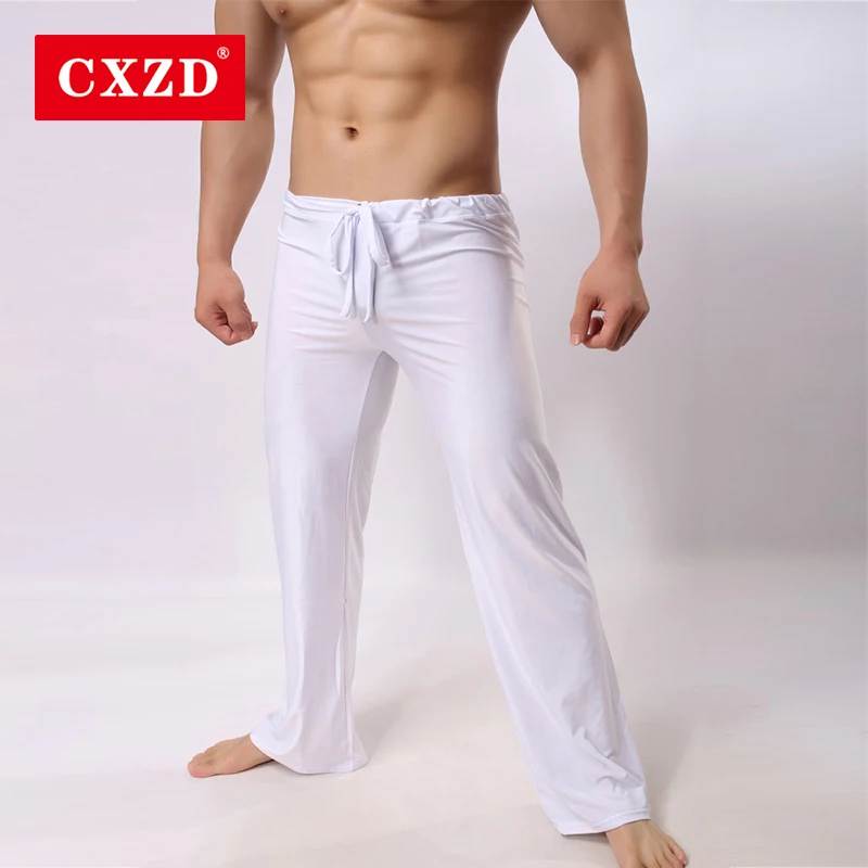 

CXZD Home trousers soft silky men's yoga trousers high quality sport fitness trousers yoga pants breathable men sport leggings