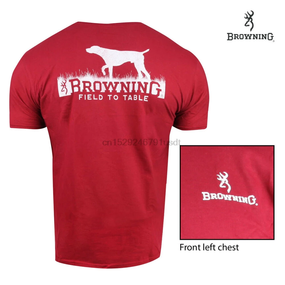 Футболка для собаки Browning Field To Table (XL)- Cardinal RedWhite | Мужская одежда