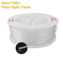 Câble en Fiber optique, 3mm, 150M, lueur d'extrémité, pour Source de lumière, Machine, éclairage de voiture 