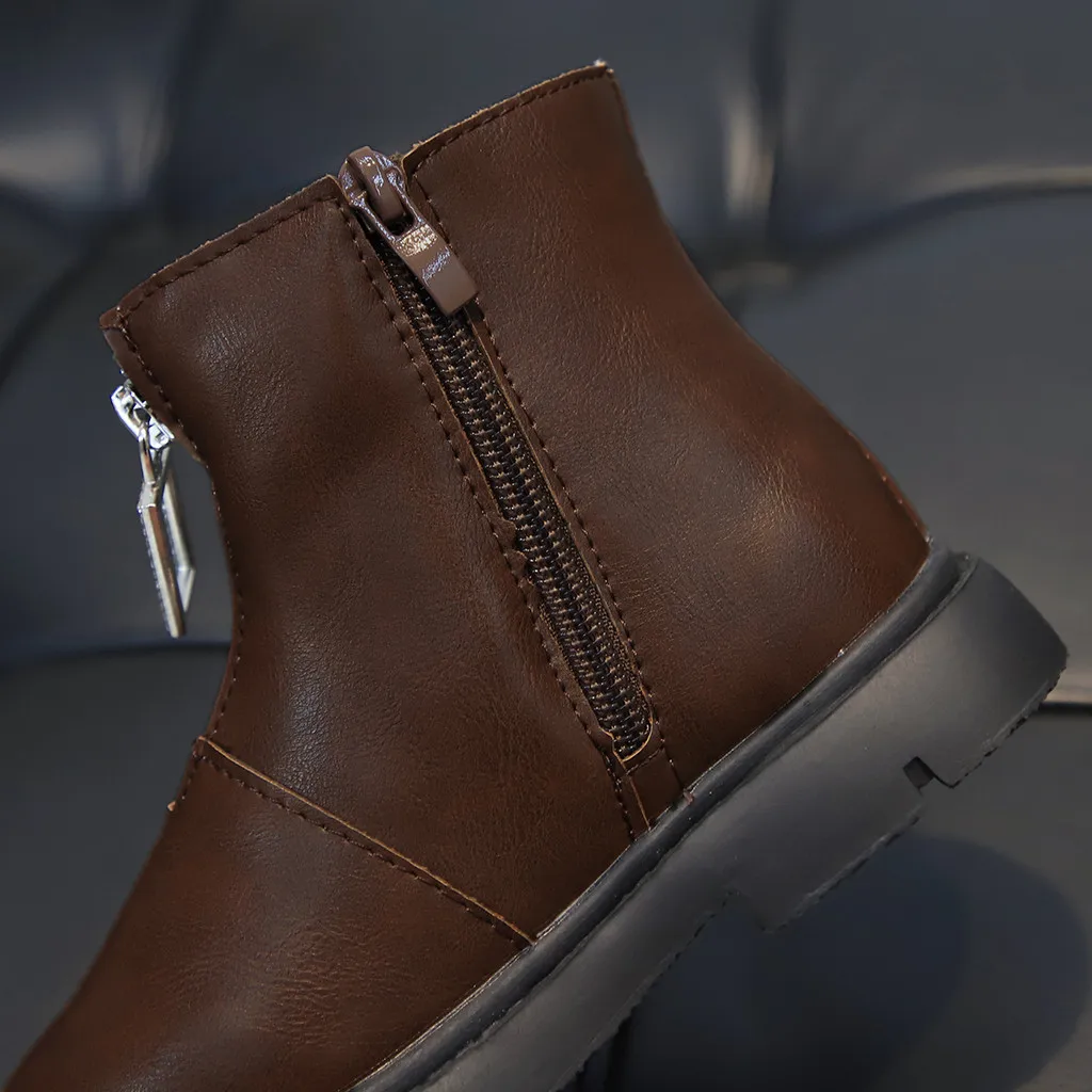 Hot Sale Kids Boots Boys Girls Winter Warm Baby Toddler Infant Retro Shoes Short Boots For Girls Warm Winter Детская Обувь