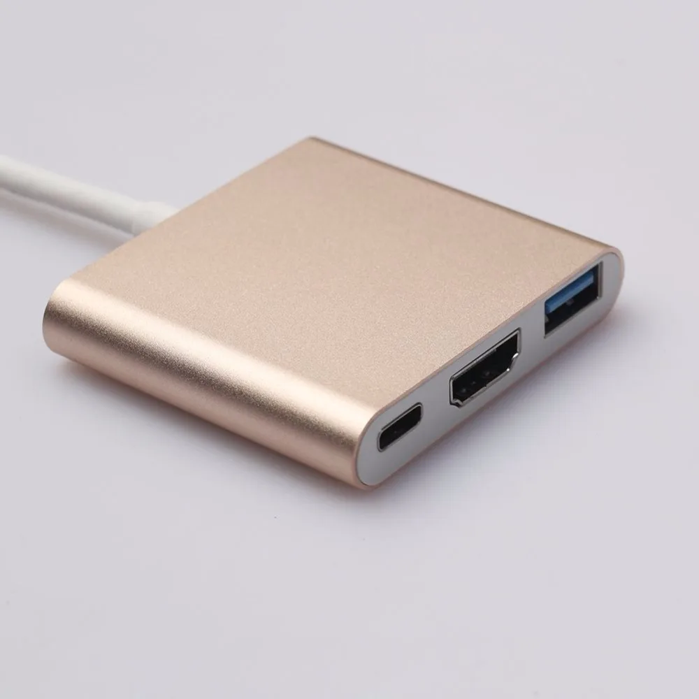EDAL USB 3,1 type C до 4K HDMI 3 в 1 мульти кабель адаптер конвертер для Macbook
