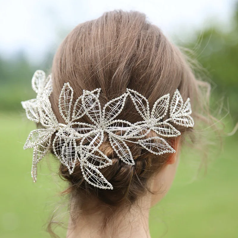 AD2292 headband Акция, распродажа, аксессуары для волос, свадебный головной убор, свадебная повязка на голову, ювелирное украшение, заколка для волос, расческа для девочек и женщин - Окраска металла: AD2292 headband