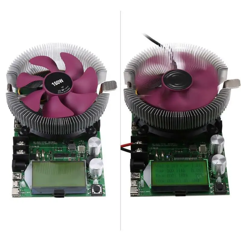 

Current Electronic Load DC Power 150W 20A 200V US Plug Charger Alligator Clip Set LCD Clear Display Batteries Test