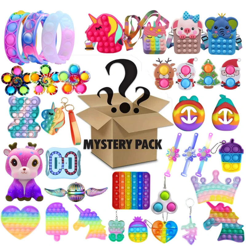 3-20 Pcs Random Pop Fidget Toys Mystery 