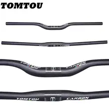 

TOMTOU PRO Carbon Fibre Bike Mountain Handlebar MTB Bicycle Bars For Stem 31.8mm Width 580/600/620/640/660/700/720/740/760mm