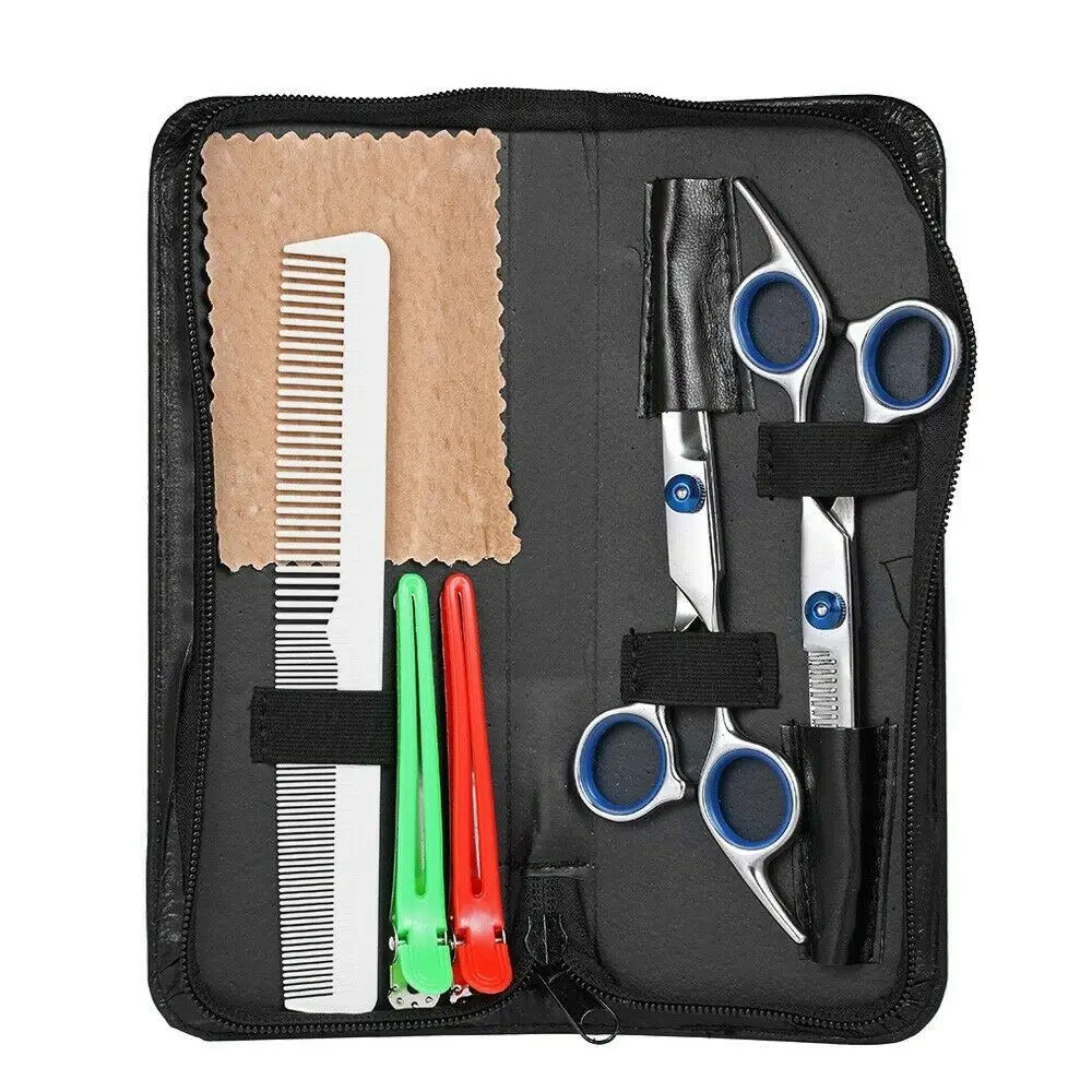 

5pcs Set Professional Hairdressing Scissors Kit Hair Cutting hairdresser razor haircut