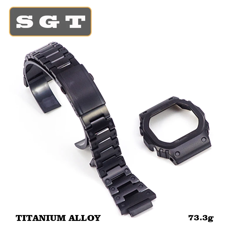 Браслет для наручных часов из титанового сплава DW5600 DW5610 GW5600 Series, ремешок для наручных часов, подходит для часов, рамка, чехол, твердая рамка