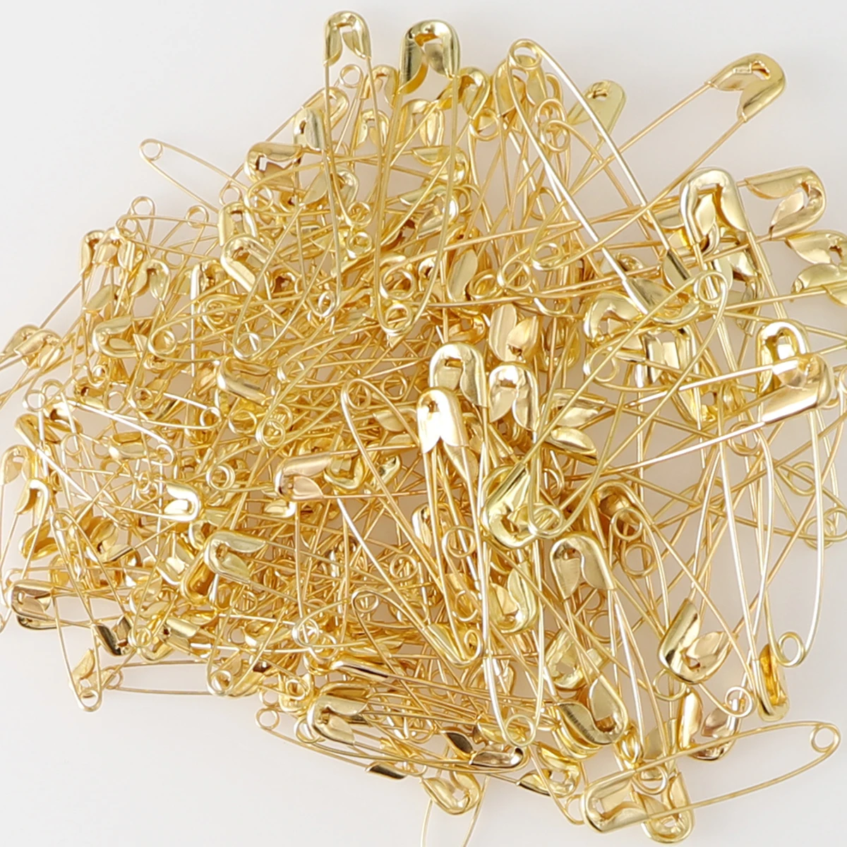 Safety pins, No. 3/0, 19mm, gold-coloured