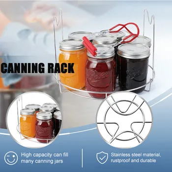 

IN STOCK Stainless Steel Canning Jar Rack Canner Rack Canning Rack for Regular Mouth Wide Mouth Mason Jars Canning Supplies